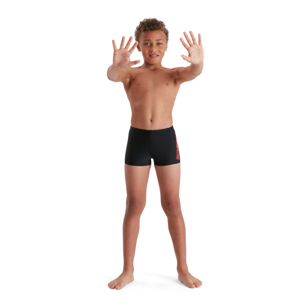 Плавки-шорты Speedo Boom детские (Детский; 11-12 лет; черный-красный)